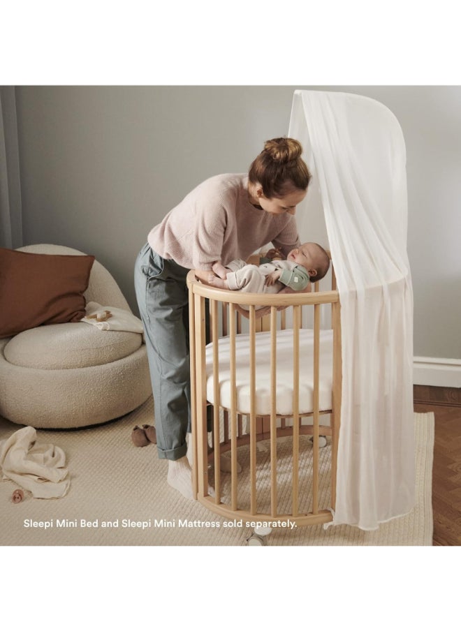 STOKKE - Sleepi Canopy V3 Create A Cozy, Calm Environment For Babyeasy To Assemble Lightweight Fabric Compatible With Sleepi Baby Bed And Mini White - Image 1