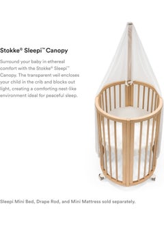 Sleepi Canopy V3 Create A Cozy, Calm Environment For Babyeasy To Assemble Lightweight Fabric Compatible With Sleepi Baby Bed And Mini White - pzsku/Z3D9D39CA561868D67ABBZ/45/_/1734417406/9c47aafb-2cc6-48db-8ea4-6fd906222f2c