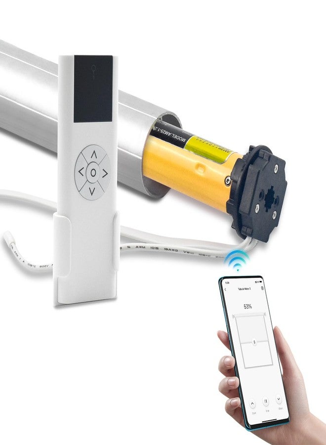 Rollerhouse AM25MEL Smart WiFi Blinds Motor for 1.5''/38mm Tubes - Tuya App Control, Alexa/Google Home, No Hub Needed - Works with Zebra/Roman/Roller Shades - 110-240V AC Plug-in, Ultra Quiet (30dB) - Image 1