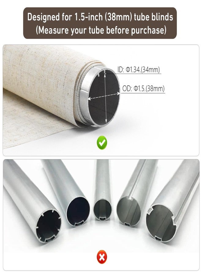 Rollerhouse AM25MEL Smart WiFi Blinds Motor for 1.5''/38mm Tubes - Tuya App Control, Alexa/Google Home, No Hub Needed - Works with Zebra/Roman/Roller Shades - 110-240V AC Plug-in, Ultra Quiet (30dB) - Image 3