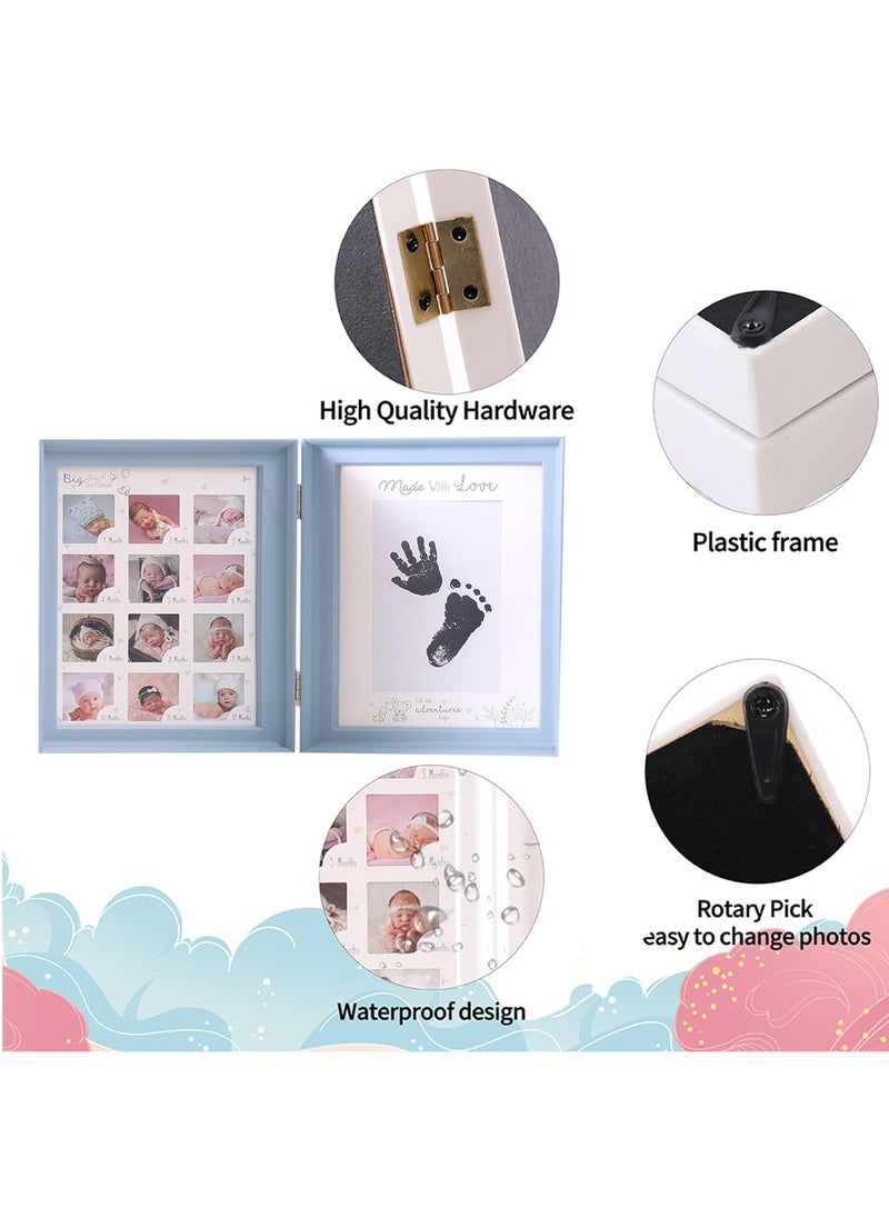 Gonice Baby Hand and Footprint Kit,  Baby Framed Photo Kit, Newborn Keepsake Anniversary Growth Record, Memory Art Picture Frames, Personalized Baby Shower Gifts for Girls, Boys  - Image 4