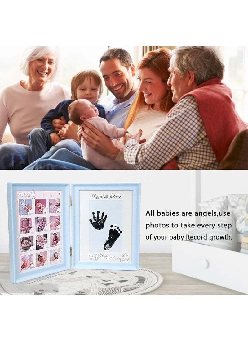 Gonice Baby Hand and Footprint Kit,  Baby Framed Photo Kit, Newborn Keepsake Anniversary Growth Record, Memory Art Picture Frames, Personalized Baby Shower Gifts for Girls, Boys  - Image 5