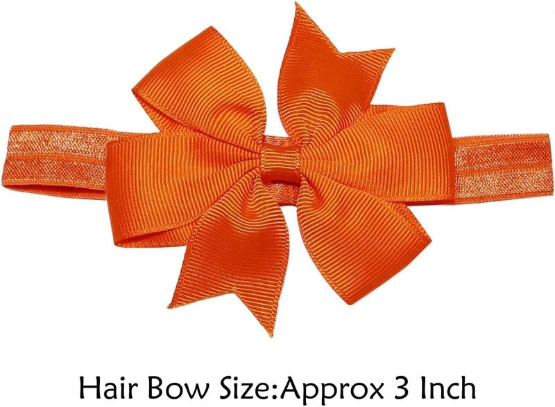 WillingTee Hairband Baby Girls Headbands 3Inch 40 Colors Grosgrain Ribbon Hair Bows Choice for Baby Girls Infants Toddler Kids Teens and Children - Image 3