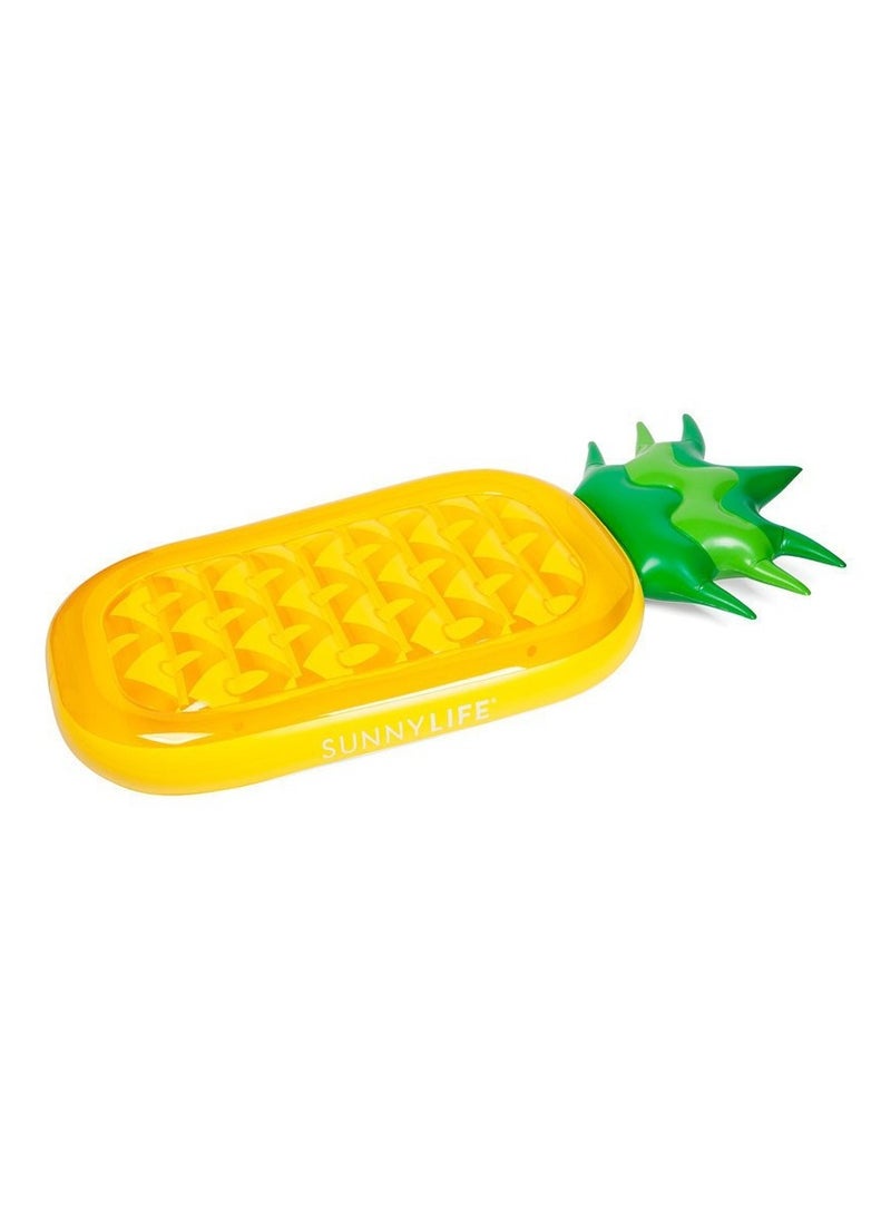 Generic Inflatable pineapple floating row, water outdoor pineapple floating bed PVC inflatable pineapple floating row 180 * 90 * 20 cm after inflation  - Image 3