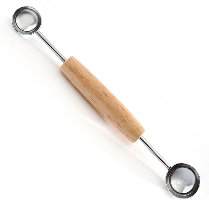 Norpro Norpro Double Melon Baller wWood Handle 8 In 