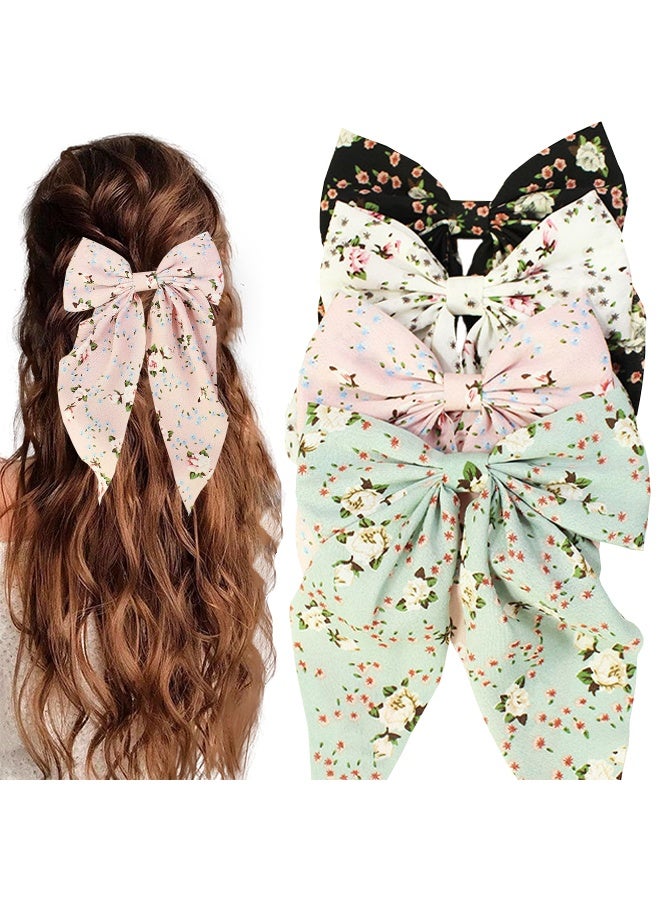 أربعة قطع من دبابيس الشعر ذات التصميم الكلاسيكي للنساء والفتيات، حجم كبير - Image 1