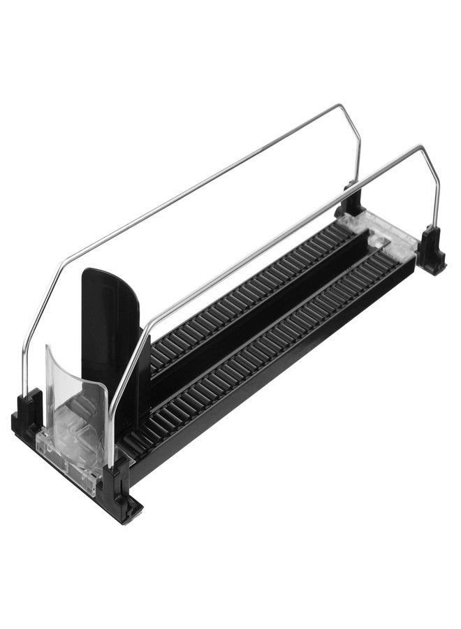 سولوستر دافع مشروبات بلاستيكي من سولستر، سهل التركيب، يُثبّت على رف الثلاجة، يُعيد تعبئة المشروبات لعرض منظم في المنازل والمتاجر الصغيرة. - Image 1