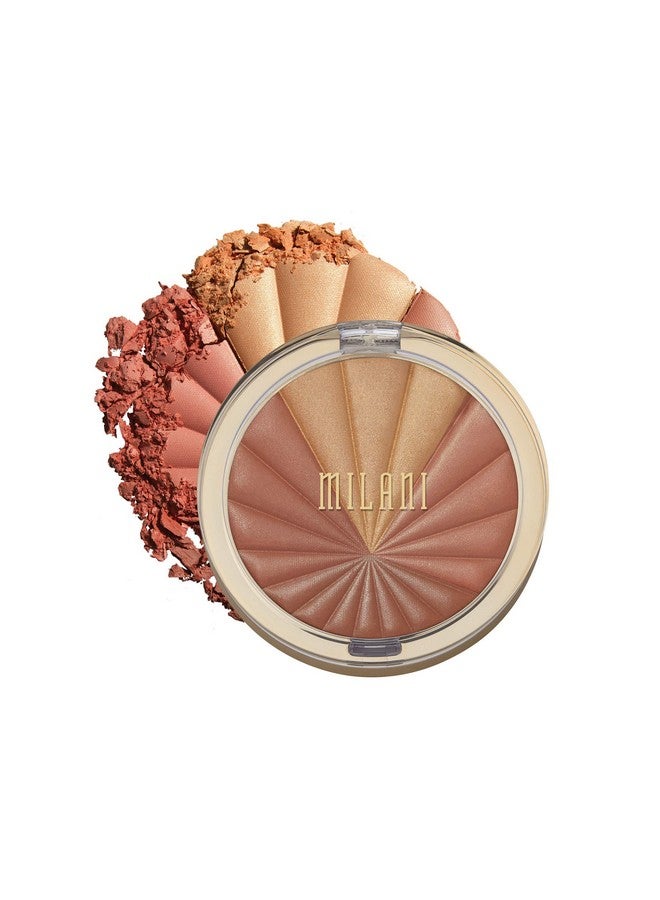 MILANI Color Harmony Blush Palette Bronze Burst (0.3 Ounce) Vegan Cruelty Free Powder Blush Compact Shape Contour & Highlight Face With 4 Matte Shades - Image 2