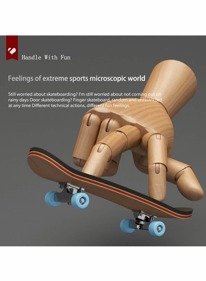Mini Finger Skateboard Deck with Pro Tools and Bearings for Smooth Tricks - Image 2