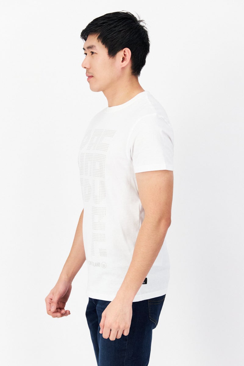 DUCK AND COVER Men Crew Neck Short Sleeve Graphic T Shirt, White - Image 2