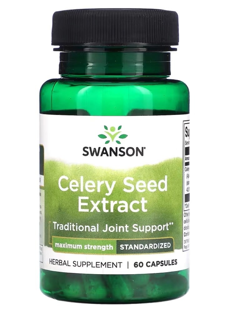 سوانسون مستخلص بذور الكرفس القوة القصوى 60 كبسولة