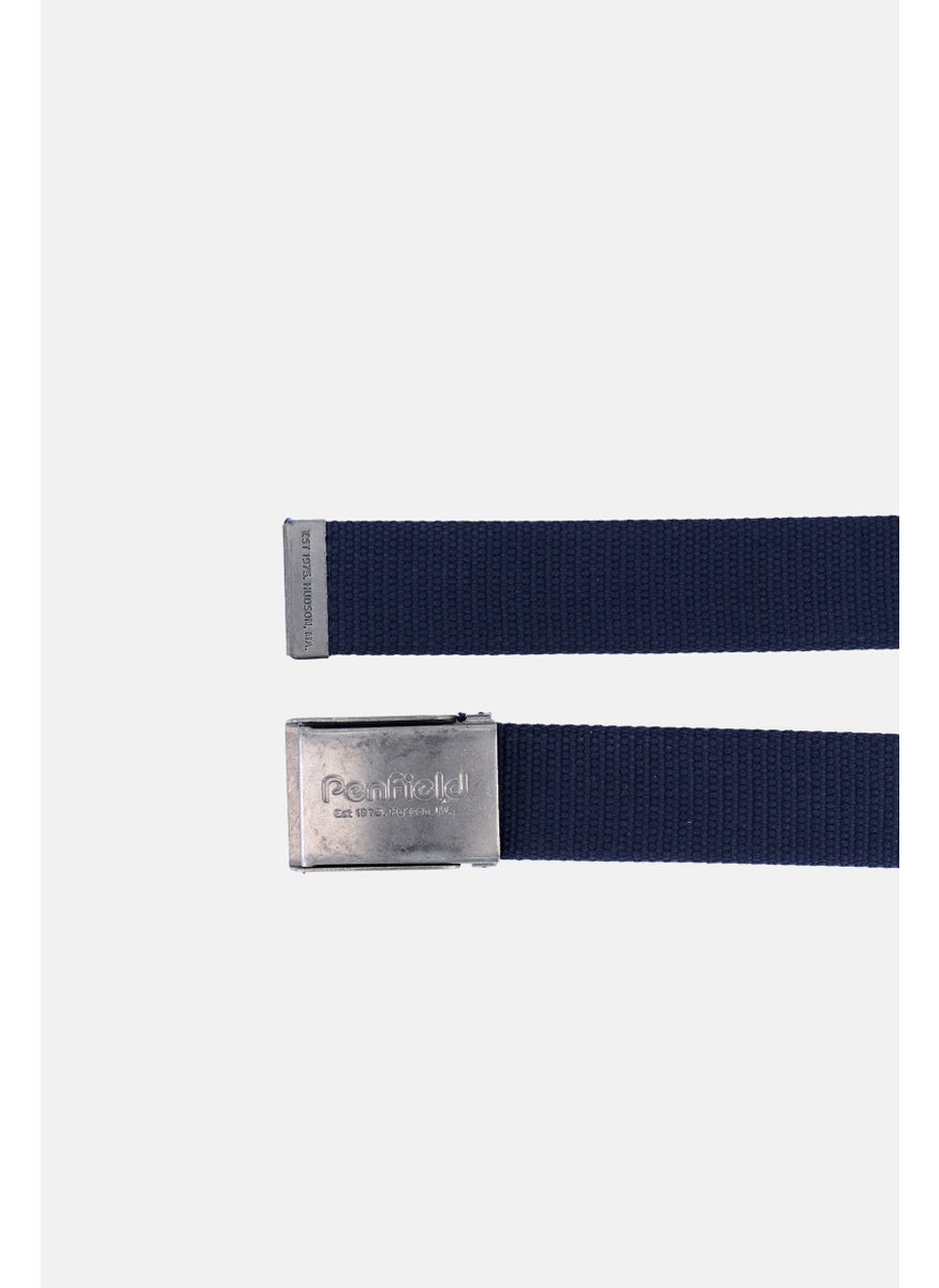 Penfield Men Webbing Textured Belt, Navy  - Image 2
