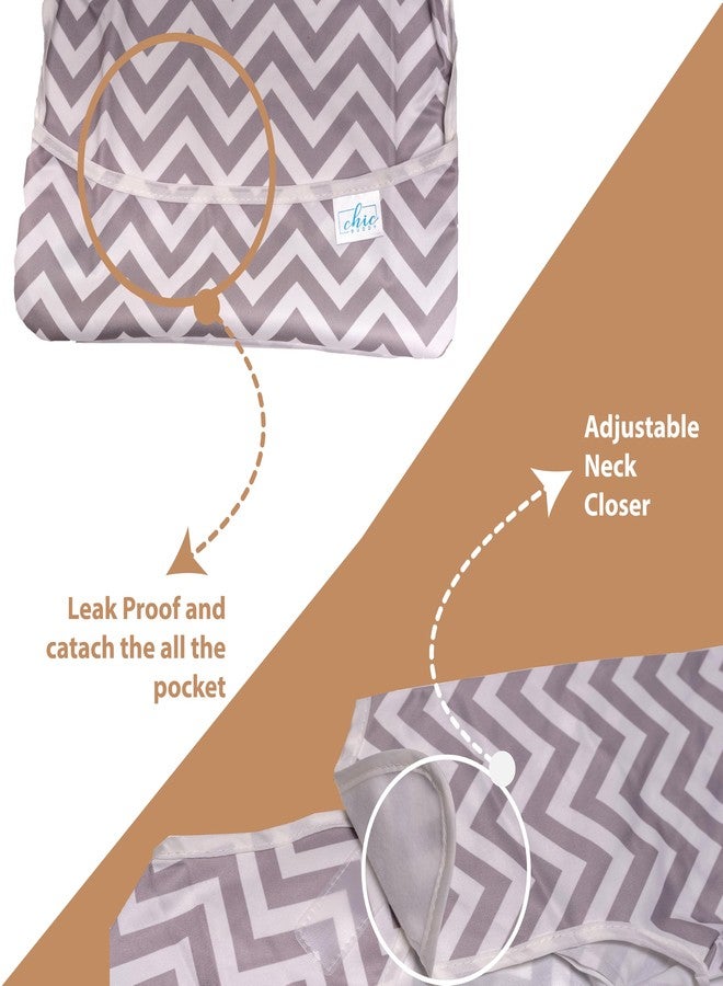 Chic BuddyFull Sleeve Baby Bibs for Girls and boys 6 Months to 2 Years - Soft Feeding Apron for Toddlers - Waterproof & Easy Clean Bib for Mealtime Joy - Cute & Comfortable Design - Image 3