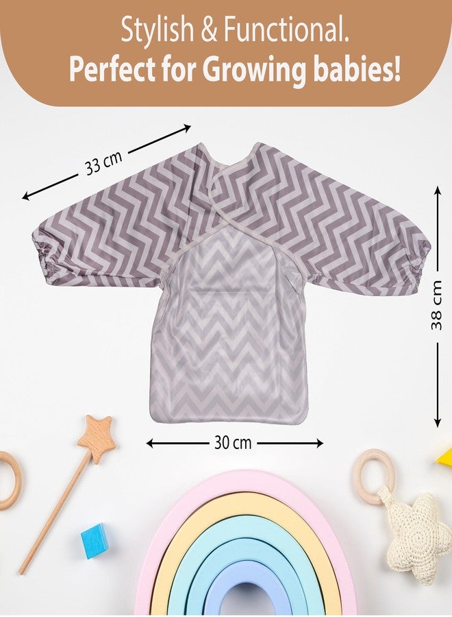 Chic BuddyFull Sleeve Baby Bibs for Girls and boys 6 Months to 2 Years - Soft Feeding Apron for Toddlers - Waterproof & Easy Clean Bib for Mealtime Joy - Cute & Comfortable Design - Image 2