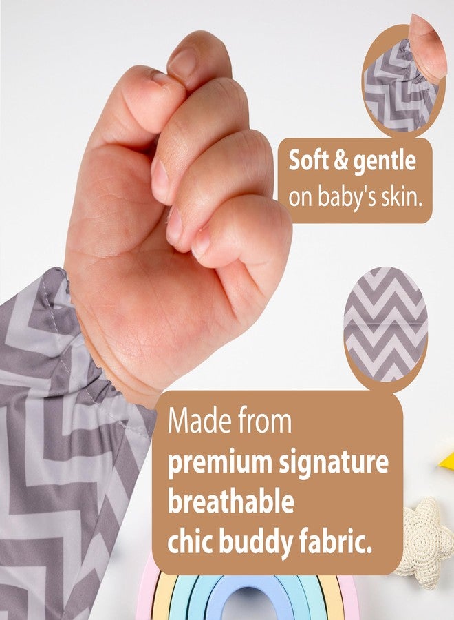Chic BuddyFull Sleeve Baby Bibs for Girls and boys 6 Months to 2 Years - Soft Feeding Apron for Toddlers - Waterproof & Easy Clean Bib for Mealtime Joy - Cute & Comfortable Design - Image 5