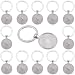 SUNNYCLUE 20Pcs Cabochon Bezel Keychain Blank Key Chains Bulk 25mm Flat Round Trays Metal Base Alloy Photo Pendant Charms Keyrings Settings for Car Keys Purses Bags Party Favors DIY Craft Decoration - Image 2