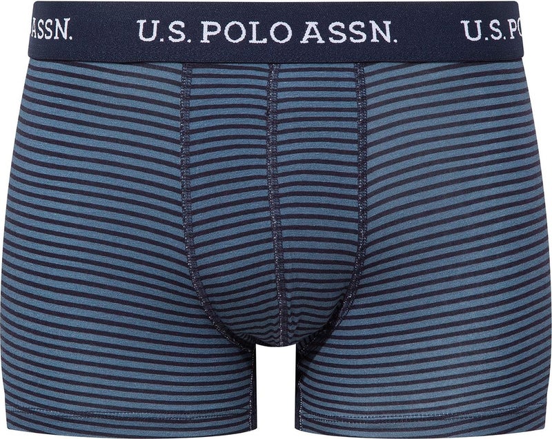 U.S. Polo Assn. BASE. POLO ASSN. Men's Printed-Navy Blue-Indigo 3-Piece Boxer 80515  - Image 5