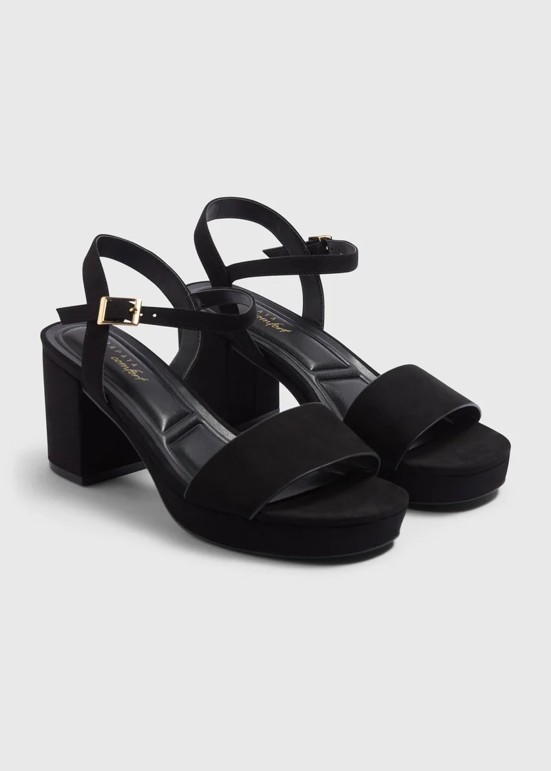 Matalan Black Platform Heel
