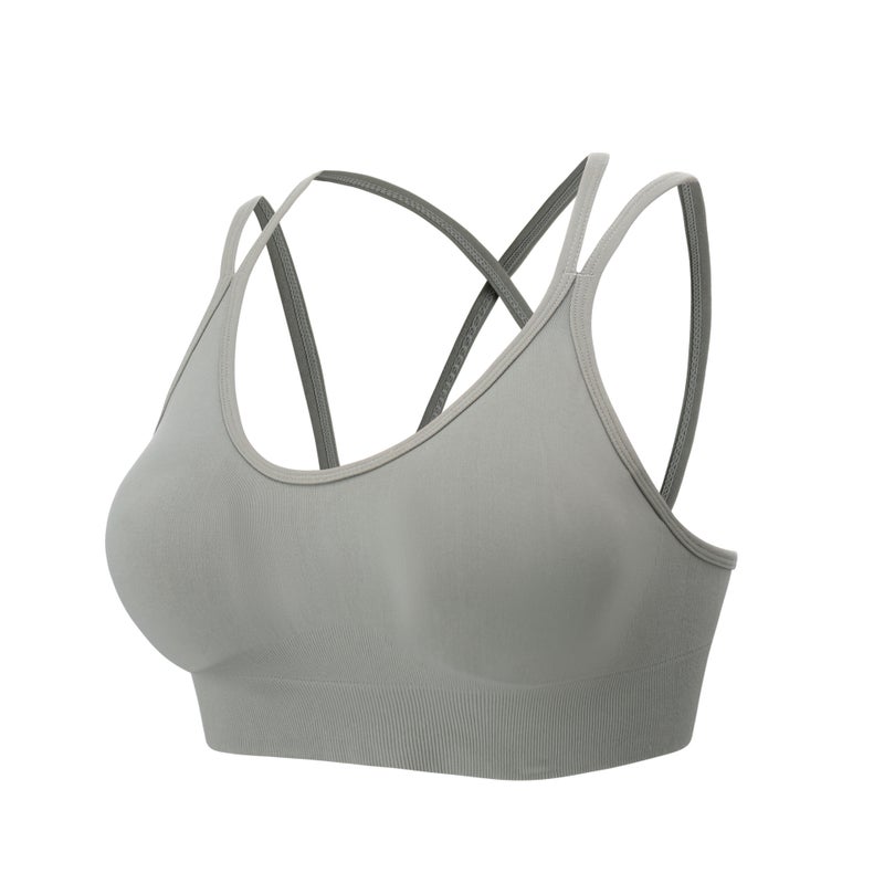 Cross Beauty Back Bra Yoga Shockproof Running Fitness Plus Size Sports Underwear Sport Bra - Image 1