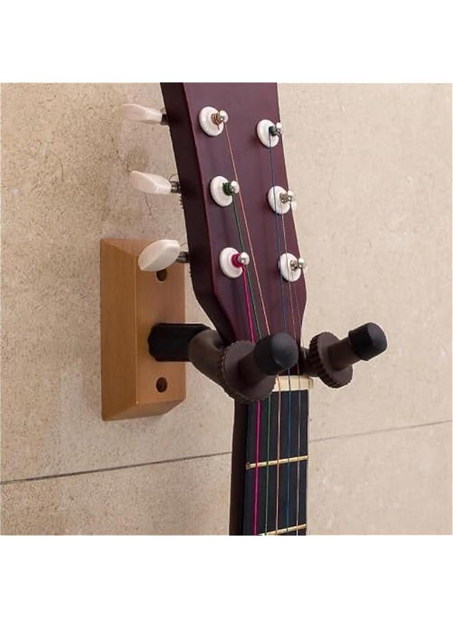 RYNX 1  Guitar Wall MountGuitar Hanger Wall Hook Holder Stand with Screws Guitar Hook Easy to Install Wood Guitar Wall Hanger Guitar Accessories for Acoustic Electric Guitar B Ukulele - Image 1