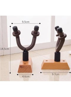 RYNX 1  Guitar Wall MountGuitar Hanger Wall Hook Holder Stand with Screws Guitar Hook Easy to Install Wood Guitar Wall Hanger Guitar Accessories for Acoustic Electric Guitar B Ukulele  - Image 2
