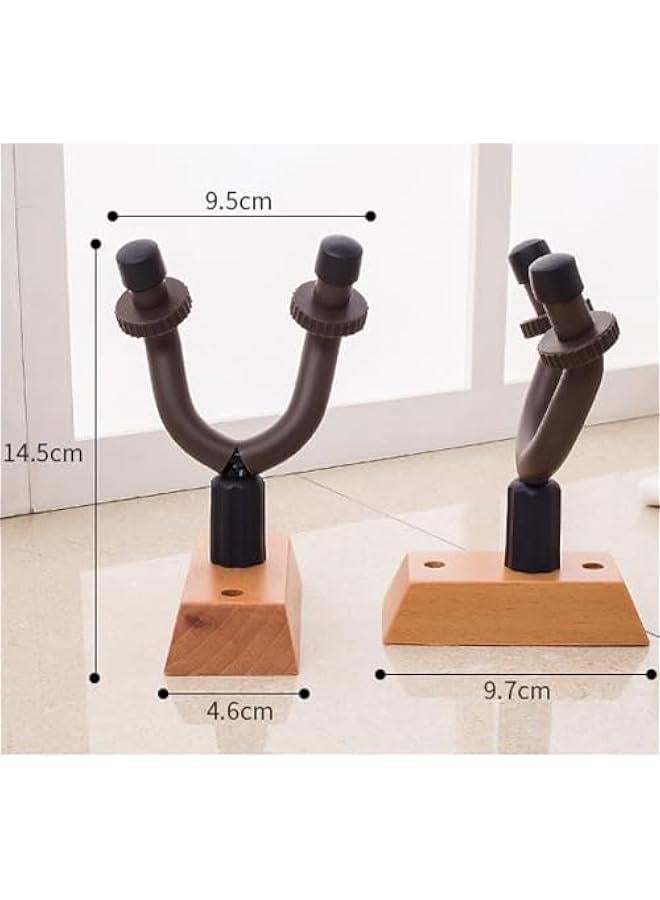 RYNX 1  Guitar Wall MountGuitar Hanger Wall Hook Holder Stand with Screws Guitar Hook Easy to Install Wood Guitar Wall Hanger Guitar Accessories for Acoustic Electric Guitar B Ukulele - Image 2