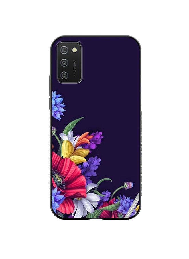 VR CREATIVE Protective Case Cover For Samsung Galaxy A02s Flower Design Multicolour - Image 1