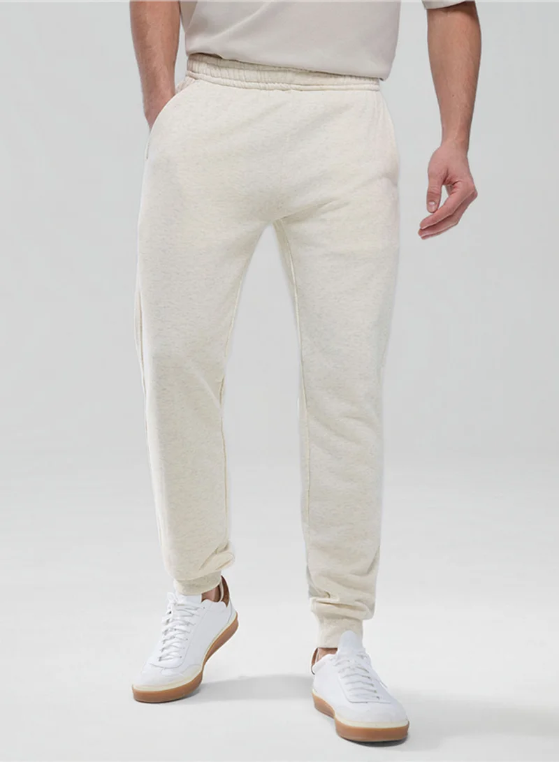 GIORDANO Men’s Slim Taper French Terry Jogger Mid Rise