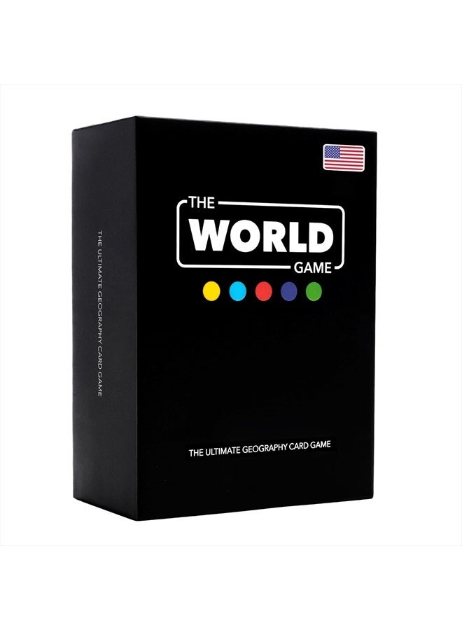 The World Game Geography Card Game - Educational Games for Kids, Family and Adults - Cool Learning Gift Idea for Teenage Boys & Girls 8-12 with Map - Image 1
