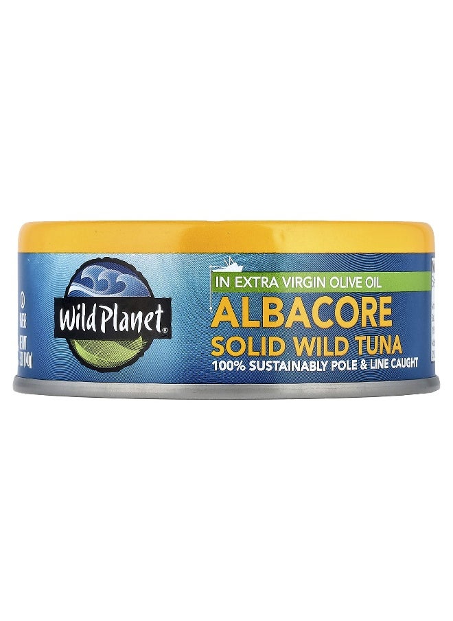 Wild Planet Wild Planet, Albacore Solid Wild Tuna In Extra Virgin Olive Oil,  5 oz (140 g)  - Image 1