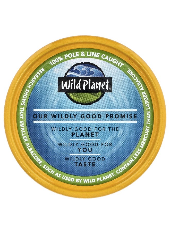 Wild Planet Wild Planet, Albacore Solid Wild Tuna In Extra Virgin Olive Oil,  5 oz (140 g)  - Image 3