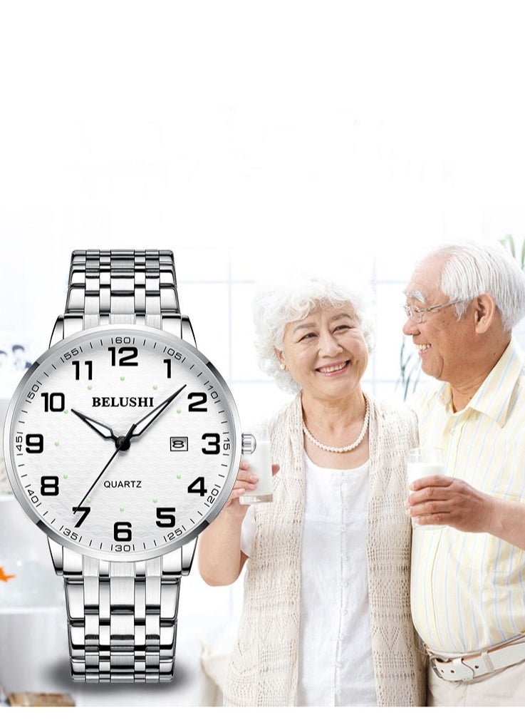 Belushi Luminous Qartz Watch For Middle-Aged And Elderly Couples  - Image 2