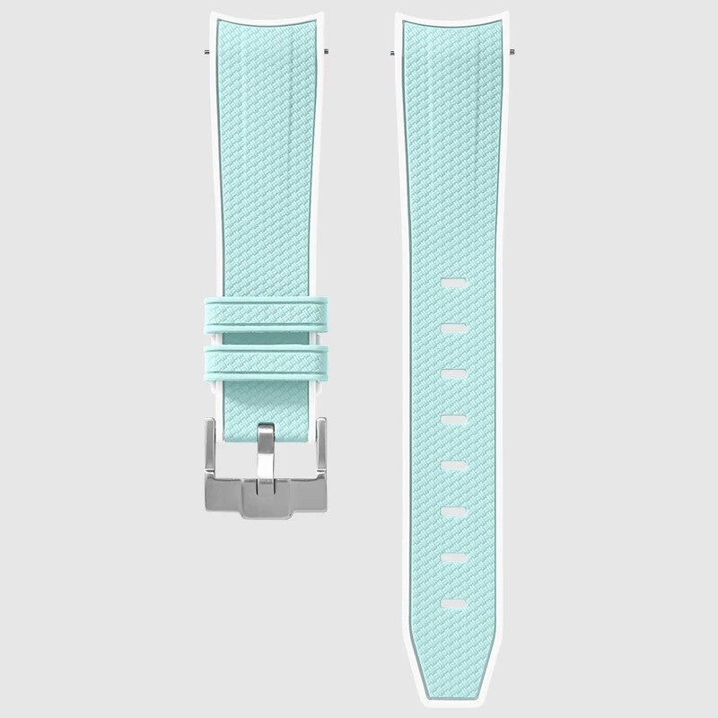 Bluejw 20mm Curved End Fashion Watch Belt Sport Replacement Waterproof Watch Strap With Quick Release Soft Watchband for Mo on Watches - Image 1