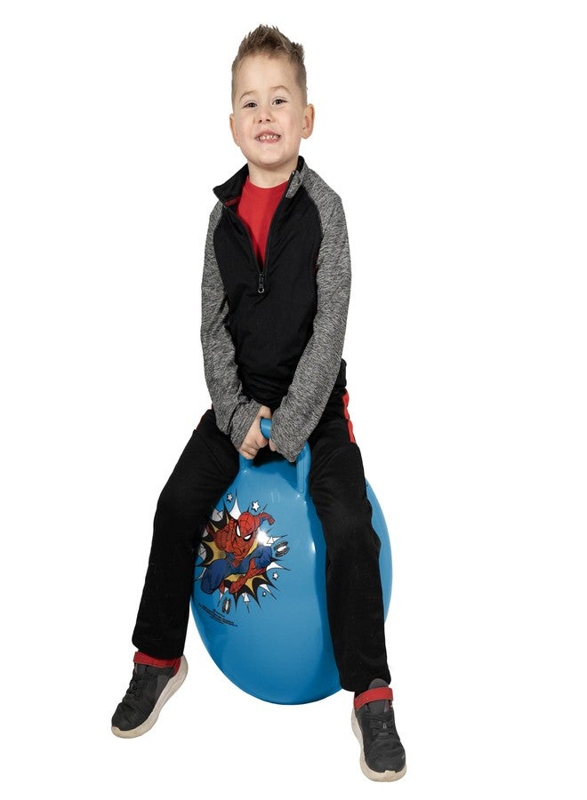 Hedstrom Marvel Spiderman 15 Inch Hopper Ball, Jumping Ball for Kids Blue, 55-97065 - Image 3