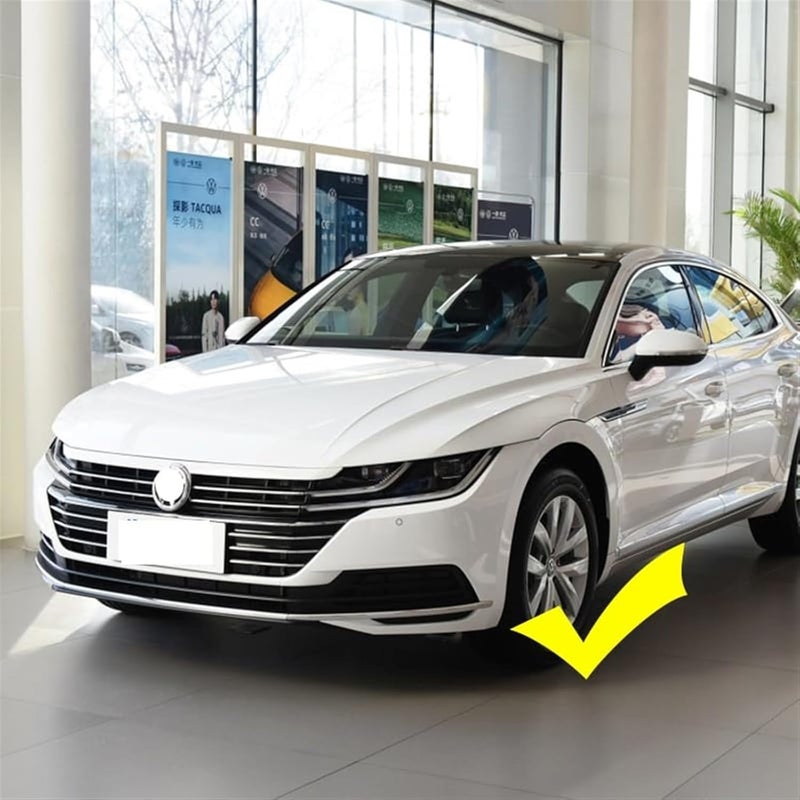 QASULER Front Bumper Splitter Spoiler for VW Arteon CC - Image 5