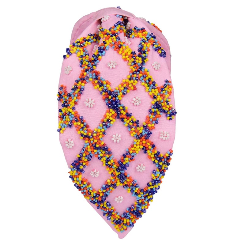 NNR Beaded Hair Bands For Girls And Women, Hand Made Embroidery Hair Bands For Parties And Functions, Pack Of 1 Pcs - Image 2