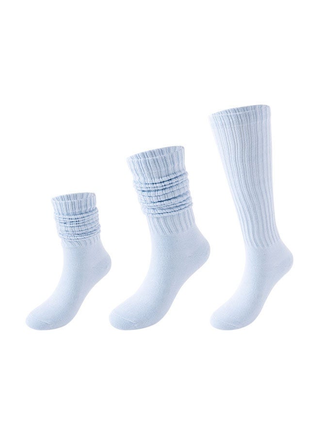 3 أزواج من الجوارب الطويلة للنساء، جوارب شتوية طويلة تصل إلى الفخذ، ناعمة ومريحة للارتداء اليومي والتمارين الرياضية والرياضة - Image 4