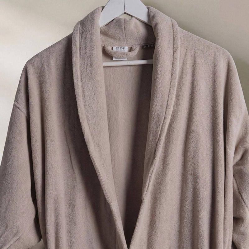 بان هوم  روبيلين روب حمام بياقة شال مقاس L/XL - بيج - Image 2