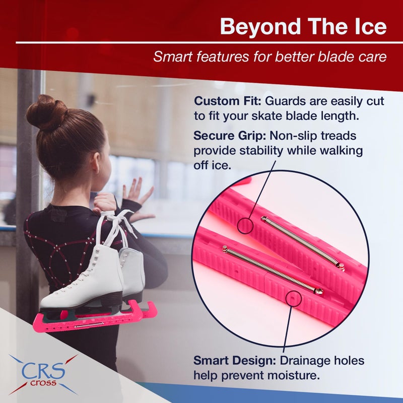 CRS Cross Skate Guards, Soakers and Towel Gift Set - Ice Skating Guards and Soft Skate Blade Covers for Figure Skating or Hockey - Image 4