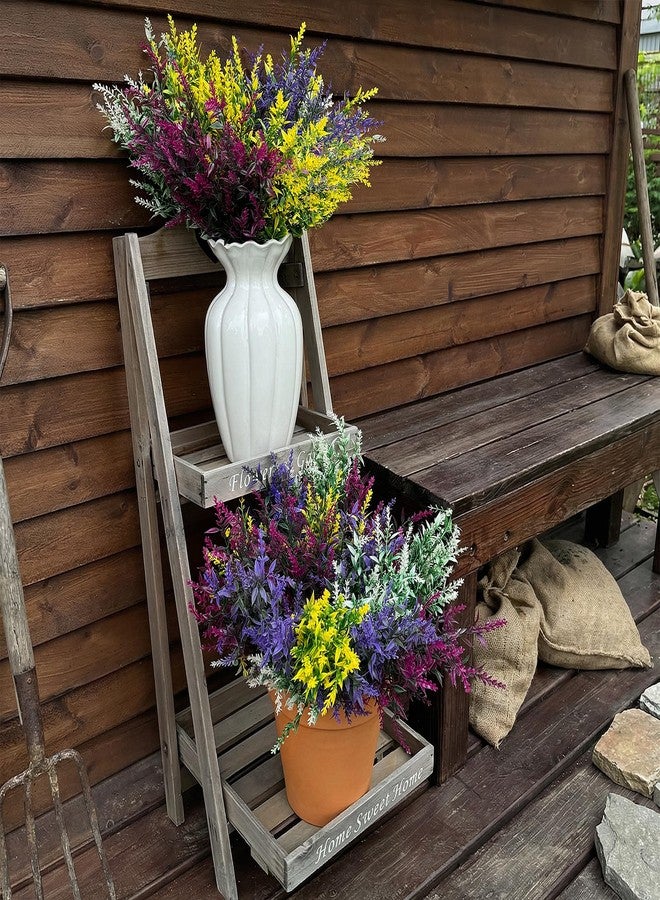 CLEANGOR 16 Bundles Artificial Flowers for Outdoors, Lavender Flowers Artificial, UV Resistant Artificial Outdoor Plants, for Spring Summer Garden, Porch, Patio, Window Box, Home Decoration (4 Color) - Image 5