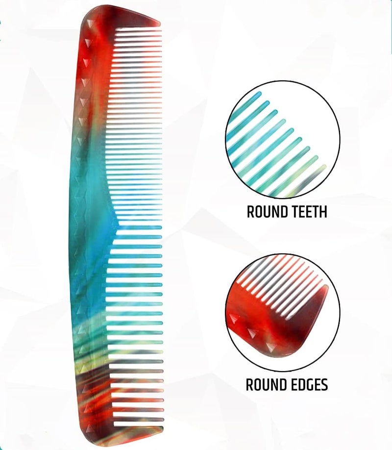 Maple Premium Dressing Detangling Printed Hair Comb Combo Set Italy Comb for Men,Women (Multicolour), Imported, Pack of 3 - Image 5