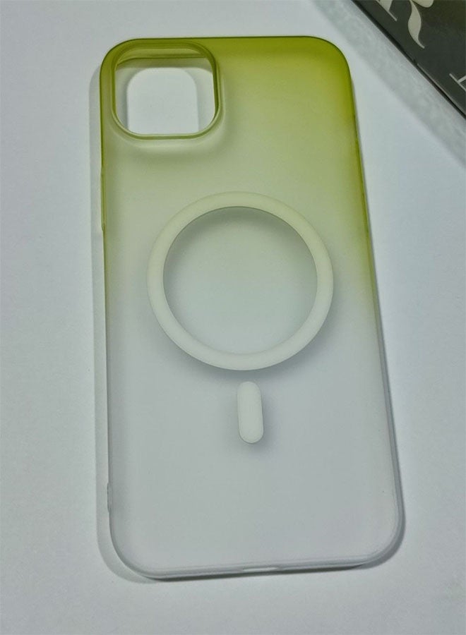 MagSafe Case for iPhone 15 Plus, Slim Semi-Transparent Case, Shockproof, Scratch and Fingerprint Resistant, Supports Magnetic Wireless Charging - Green - Image 4