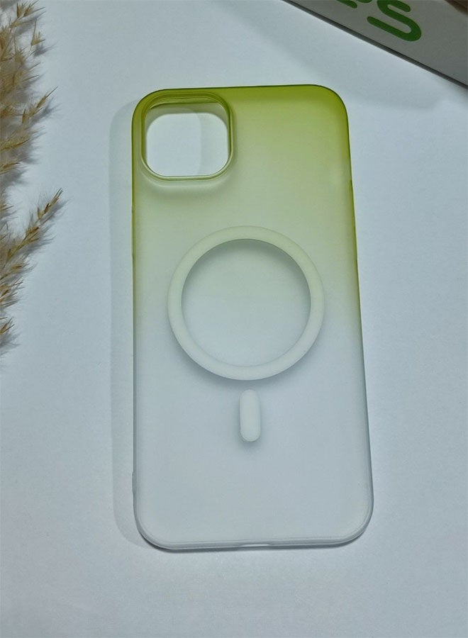 MagSafe Case for iPhone 15 Plus, Slim Semi-Transparent Case, Shockproof, Scratch and Fingerprint Resistant, Supports Magnetic Wireless Charging - Green - Image 5