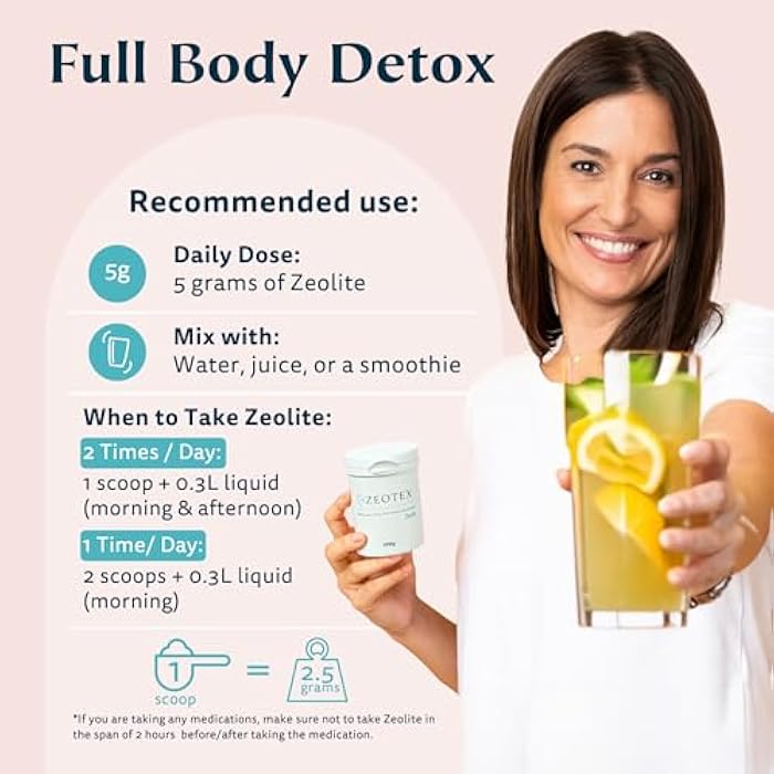 Zeotex 350g Zeolite Detox Powder – Clinoptilolite Supplement for Full Body Cleanse, Gut Health, Energy, Immune & pH Support | Natural Mineral - Image 5