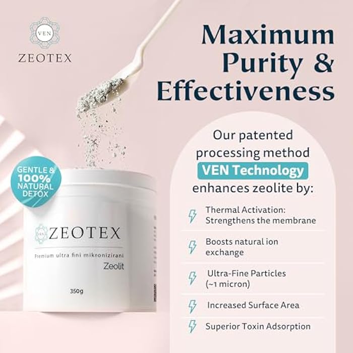 Zeotex 350g Zeolite Detox Powder – Clinoptilolite Supplement for Full Body Cleanse, Gut Health, Energy, Immune & pH Support | Natural Mineral - Image 4