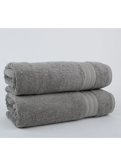 Towel Majesty - 700 GSM - 100% Cotton Terry -2 Bath  70x140 cm-Premium Touch-Quick Dry - Super Absorbent-Silver - pzsku/Z3D9E925339745041C983Z/45/_/1718005841/6441cbd8-b125-4b59-83bd-d63704f7d8d4