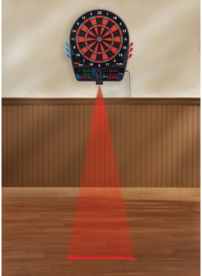 Viper Orion Electronic Soft Tip Dartboard with LaserLite Laser Throw/Toe Line Marker, red and black - Image 3