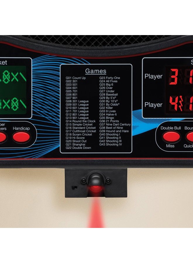 Viper Orion Electronic Soft Tip Dartboard with LaserLite Laser Throw/Toe Line Marker, red and black - Image 5