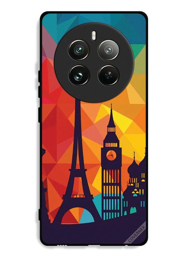 Covernex Realme 12 Pro 5G Protective Case Cover Colorful Pattern Paris - Image 1