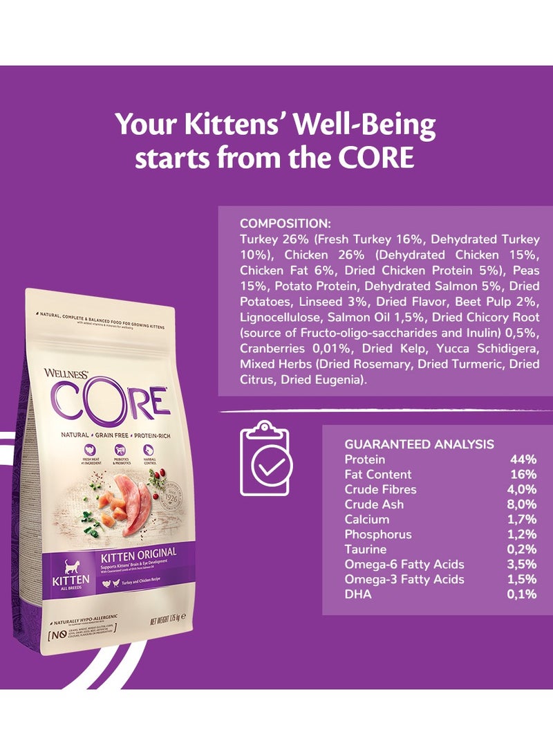 Cat Dry Food Chicken And Turkey Flavor For Kittens - 300g- Grain-Free – Protein-Rich Cat Dry Food - Premium Cat Food